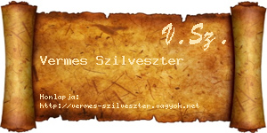Vermes Szilveszter névjegykártya
